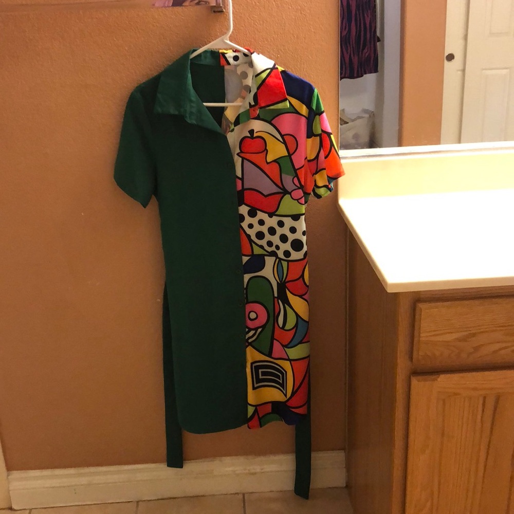 Shein dress. Multicolored dress.